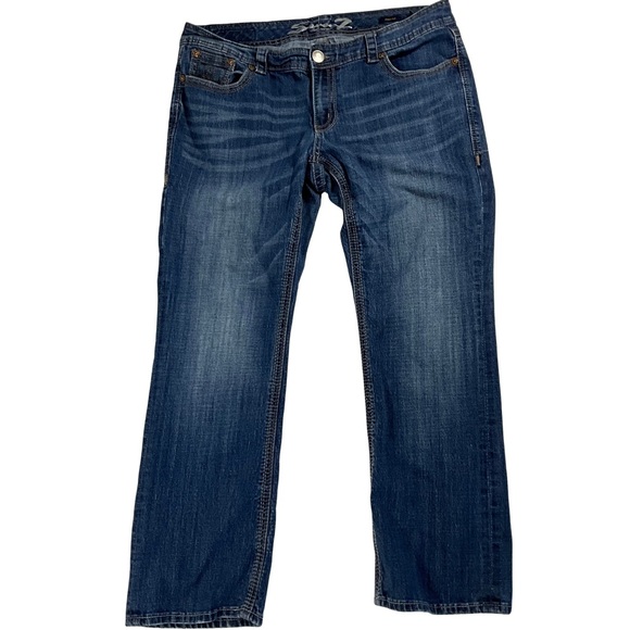 Seven7 Denim - Seven7 Luxe Jeans Size 18 Bootcut Dark Blue Denim